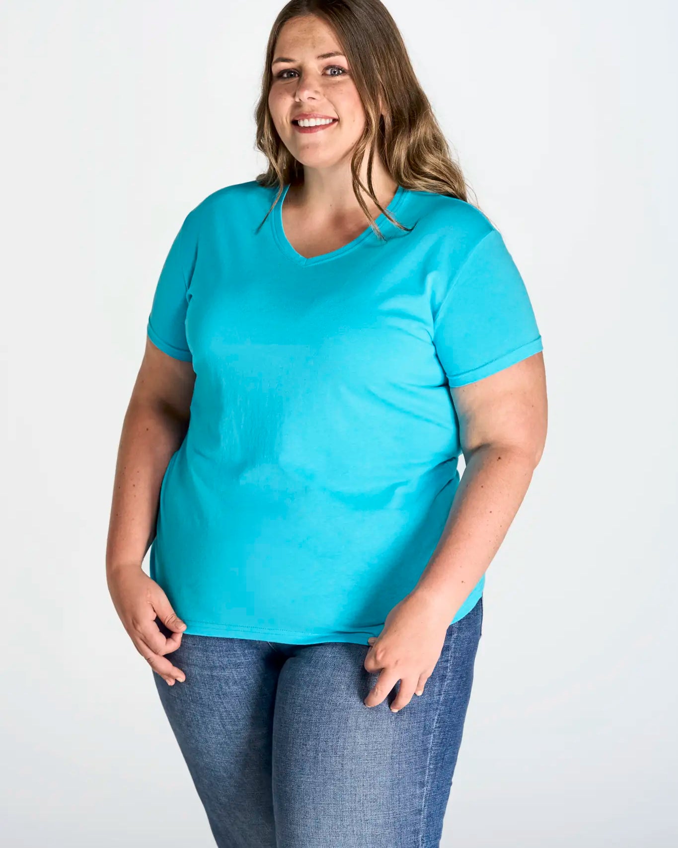 all-groups Women's Curves T-Shirt V Neck