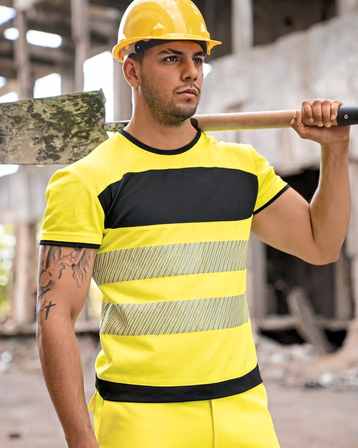 all-groups Men's EOS Hi Vis Workwear T-Shirt