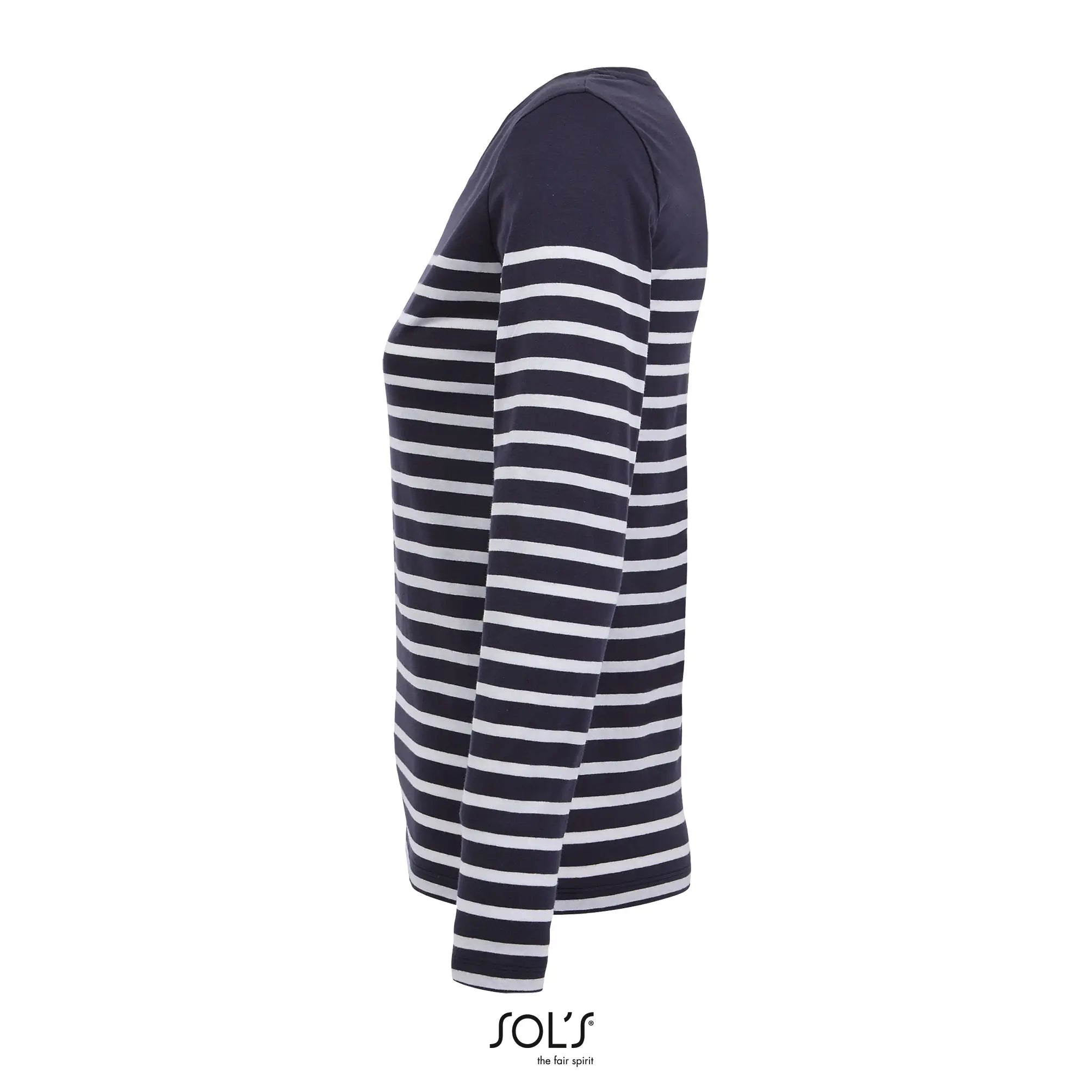 all-groups Women's Long Sleeve Striped T-Shirt Matelot