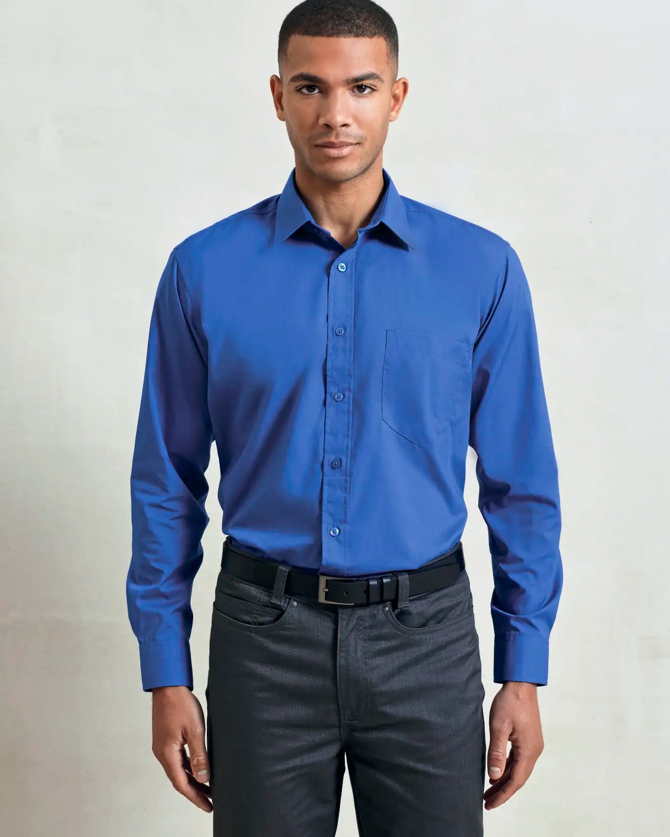 all-groups Men's Poplin Long Sleeve Shirt
